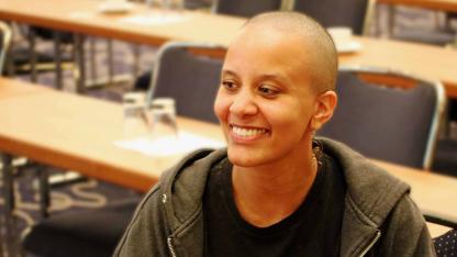 Fabienne Mahwane Gretschel auf dem Fachtag der Deutschen Aidshilfe 2024